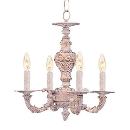 Crystorama Sutton Mini Chandelier - 13.5W In. Antique White Crystorama Sutton Mini Chandelier - 13.5W in. Antique White - Crystorama Sutton Mini Chandelier - 13.5W In. Antique White