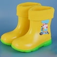 thumbnail image 2 of Otqutp Children Shoes Girls Single Shoes Bowknot First Shoes Buckle Strap Toddler Soft Bottom Breathable Princess Shoes 0-13 Years(Yellow,8-9 Years), 2 of 7