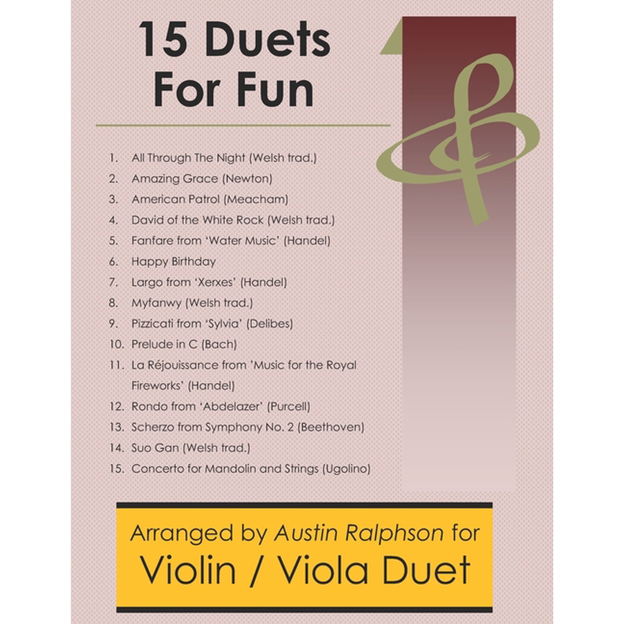 String Solos, Duets and Ensembles 15 Violin and Viola Duets for Fun (popular classics) - various levels, Book 2, (Paperback)