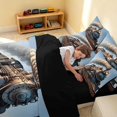 thumbnail image 4 of Erosebridal Train Twin Bedding, Steam Engine Bedding Comforter Set, Vintage Steam, Black Reversible 7pcs, 4 of 6
