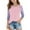 A154 Pink, variant on Summer 3/4 Sleeve Shirts for Teen Girls Raglan Gradient Color Block Crewneck T Shirts Fashion Casual Cute Y2K Kids Toddler Clothes Tween Tee Shirts Fall Outfits, Size 4-15
