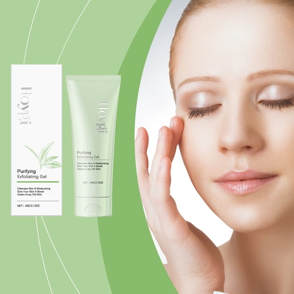 Facial Exfoliating Gel Gentle Cleansing Pores Smoothing Skin Removing Blackheads and Comedones Purifying Facial Gel
