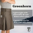thumbnail image 3 of Damn Near Kilt 'Em Men's Greenhorn Utility Kilt, Navy, Large, 3 of 5