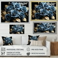 thumbnail image 4 of Designart "Elegant Blue Rose Display I" Roses Canvas Art Print, 4 of 7