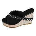 thumbnail image 3 of enyan Dressy Comfortable Summer Open Toe Ankle Strap Buckle Women Sandal Womens Platform Shoes,C,Size 9.5, 3 of 7