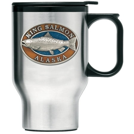 King Salmon Alaska Travel Mug (Best Way To Travel Alaska)