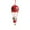 Red, variant on Christmas Gliding Santa Ornament Christmas Hanging Decoration Indoor Outdoor Christmas Tree Decoration