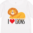 thumbnail image 4 of Inktastic I Love Lions Boys or Girls Long Sleeve Toddler T-Shirt, 4 of 5