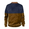 thumbnail image 3 of Wutalume Men's Spring Casual Standing Collar Sweatshirt, Outdoor Wear Loose Fit Long Sleeve Top, Comfortable Fabric for Everyday Use and Adventure Trips,Navy M, 3 of 5
