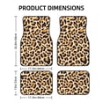 thumbnail image 2 of ZICANCN Waterproof Car Floor Mats Full Set, Abstract Brown Leopard Print Animal Automotive Carpet Mats for Vehicle Trucks Suv Jeep, 4 Pieces, 2 of 6