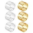 thumbnail image 1 of Abbracc 6Pcs Napkin Holder Metal Table Setting Accessory Napkin Holder Serviette Buckles, 1 of 7