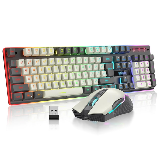 Combo de teclado y ratón inalámbricos para juegos RedThunder K10 Pro