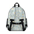 thumbnail image 3 of Daisy Pioneer Flower Blue Pattern Cute School Backpack Bag for School with Padded Back and Adjustable Shoulder Straps 15.25"x11.5"x5.25", 3 of 5