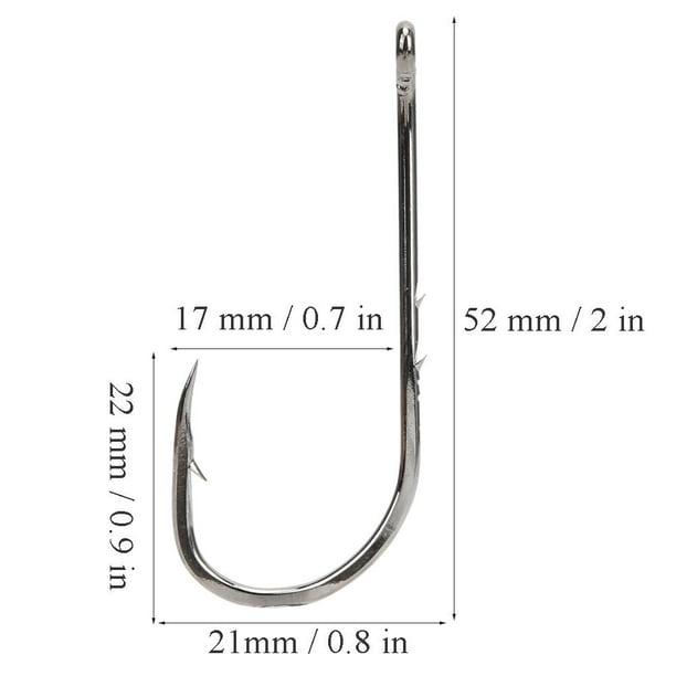 FLAMEEN Fishing Hook,100Pcs 6/0# High-carbon Steel Fish Hooks With Barb  Lure Bait Fishing Tackle,Fish Hook 
