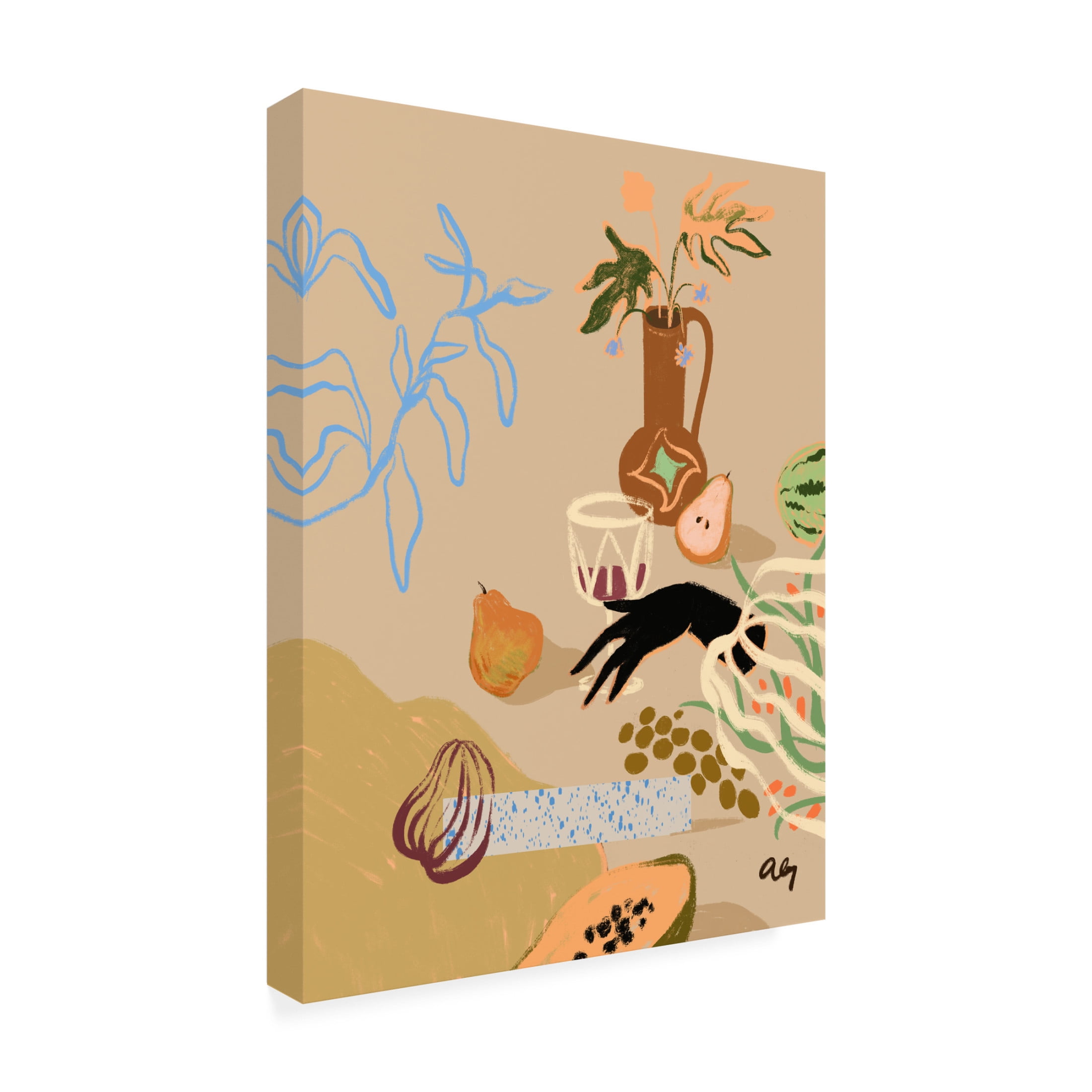 Trademark Fine Art Arty Guava  Pass Me The Pear Canvas Wall Art