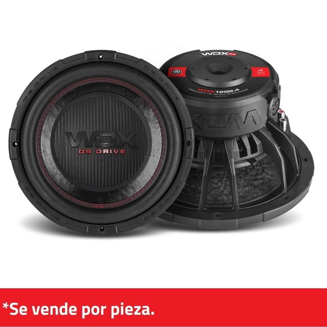 Subwoofer DB Drive WDX12G2.4 2500 Watts 12 Pulgadas 4 Ohms Doble Bobina DB Drive WDX12G2.4