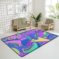 thumbnail image 4 of FREEAM Soft Foam Nursery Area Rugs Roller Skates Retro Non Slip Play Mats for Kids Boys Girls Playing Room Living Room80x58 inch, 4 of 6