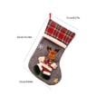 thumbnail image 3 of Oversized Plush Doll Christmas Stocking Gift Bag, Large Capacity Candy Treat Sack with Hanging Loop for Fireplace Mantel, Christmas Tree, Doorway and Holiday Party Display, Soft Plush Home Decor, 3 of 7