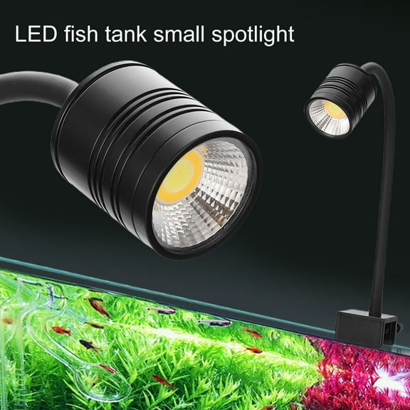 Yirtree Adjustable LED Fish Tank Light 3 Colors Multi-Angle Adjustment Good Heat Dissipation Performance Fish Tank Light Aquarium Supply