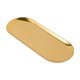 thumbnail image 1 of Bandeja para servilletas y toallas, bandeja decorativa ovalada para tocador, para artículos pequeños, baratijas y joyas. Oro, 1 of 9