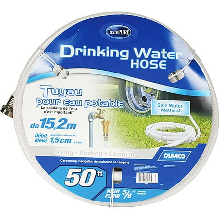 Heavy-duty Camco 50-foot Fresh Water Hose for RVs