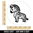 thumbnail image 2 of Cartoon Zebra Rubber Stamp for Scrapbooking Crafting Stamping - Large 1-1/4 Inch, 2 of 7