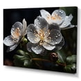 thumbnail image 2 of Designart "Grey Geraniums landscape I" Floral Canvas Art Print, 2 of 5