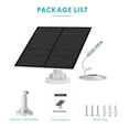 thumbnail image 5 of Netvue Solar Panel for Outdoor Security Camera, Compatible with Rechargeable Battery Micro USB Port, 5 of 7