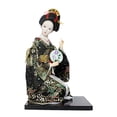 thumbnail image 1 of Escultura de niña Macarena con kimono japonés figura artesanal kabuki 27 cm negro, 1 of 8