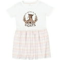 thumbnail image 3 of Inktastic I'm Only Here for the Goats Girls Toddler Dress, 3 of 5