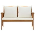 thumbnail image 3 of vidaXL Garden Bench with Cushions 46.9" Solid Acacia Wood, 310260, 3 of 7