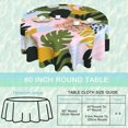 thumbnail image 2 of Boho Leaf 60 inch Round Tablecloth,Abstract Geometric Prints Circle Table Cover Stain Resistance Water Repellent Wrinkle-Free Table Cloth for Home Kitchen Dining Party Patio Indoor Outdoor, 2 of 6