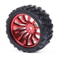 thumbnail image 3 of Lnta De Rueda TT Motor Rueda De Goma Revestida De 65 Mm Neumático De Goma (rojo) Sunnimix Rueda TT Smart Car Robot, 3 of 8