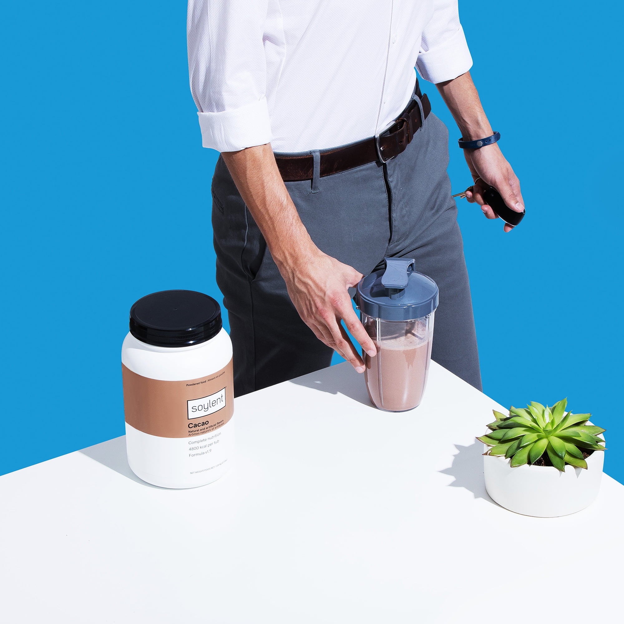 Soylent Plant Protein Meal Replacement Powder, Cacao 2.3 Lbs, 1 Ct