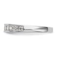 thumbnail image 3 of 14K White Gold Ring Band Wedding Diamond Square, 3 of 7