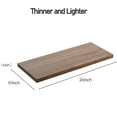 thumbnail image 4 of Dumekko Large Floating Shelves for Wall Set of 1 Wooden Wall Shelves 24 in x 10 in x 1 in Room Decor Long Shelf with Invisible Wall Mount Bracket for Bedroom, Kitchen, Living Room, Walnut, 4 of 8