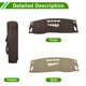 thumbnail image 4 of Cubierta del tablero Unique Bargains para Audi Q8 2018-2022 Alfombra de cubierta del tablero Consola central Cubierta del tablero Antideslizante Protector de sol Cuero sintético Marrón 1 Pcs, 4 of 7