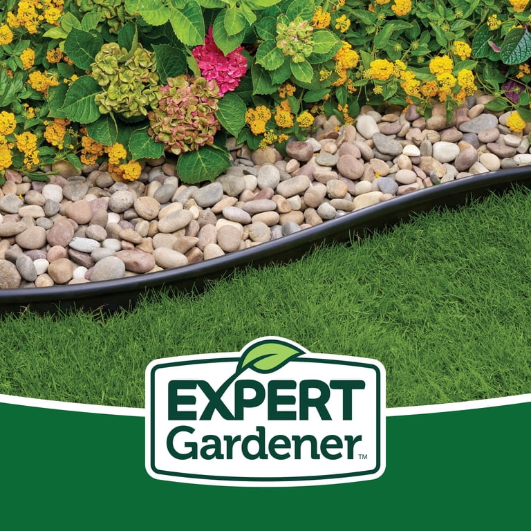 Expert Gardener 20 ft Black Plastic Garden Border Edging Kit photo 2