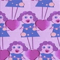 thumbnail image 1 of Ahgly Company Machine Washable Indoor Square Transitional Mauve Purple Area Rugs, 8' Square, 1 of 7