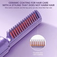thumbnail image 3 of Mini plancha de pelo, cepillo alisador de pelo inalámbrico recargable, tres, 3 of 5