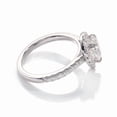 thumbnail image 4 of solitaire jewels 1.35CT Pear Moissanite Halo Engagement Ring For Women, 18K Rose Gold, 4 of 6