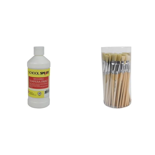 Set de pintura al temple lavable Casafoyer con 72 pinceles, 500 ml