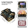 thumbnail image 3 of Dragonfly Double Layered Insulated Refrigerated Large Capacity Lunch Bag with Two Compartments - 7.1x11.4x16.1 Inches, 3 of 6