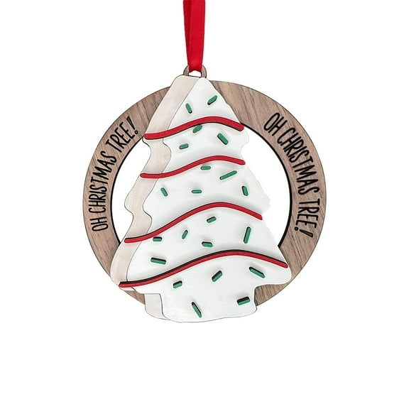Christmas Tree Decorations Cute Funny Snacks Pendants Cake Ornaments 2025 Festive Holiday Hangs Adorable Festive for All Celebrations