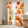 thumbnail image 3 of Groovy Flowers Curtains , Rainbow Retro Floral 30%-50% Blackout Curtains Women Bedroom, 60S 70S Hippie Flower Groovy Curtains & Drapes Groovy Flower Room Decor, 38"Wx45"L, 3 of 6