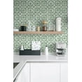 thumbnail image 3 of Daisy Bennett DB20504 18 ft. Sorento Tile Wallpaper, Jungle Green, 3 of 8