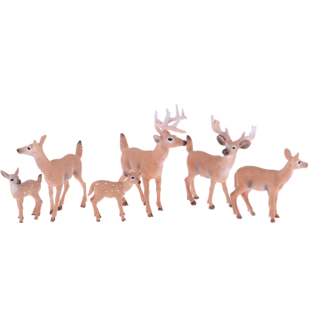 Decorative Toy Model Whitetail Dear Animal Wildlife Simulation Action Figure for 