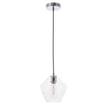 thumbnail image 3 of Living District LD2256C Gene 1 Light Chrome & Clear Glass Pendant, 3 of 4