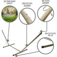 thumbnail image 5 of Castaway Living Beige & Black Stripe Large Quilted Hammock w/Patented KD Space Saving Stand & Detachable Pillow, 5 of 7