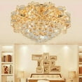 thumbnail image 4 of KPIBEST Modern K9 Crystal Chandelier Ceiling Light Lighting Lamp Living Room Dining Room 40cm, 4 of 11